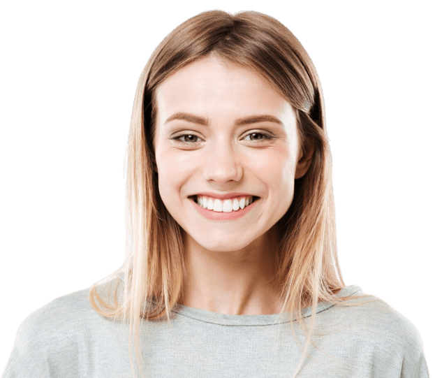 happy-young-woman-standing-isolated-white-wall 1